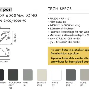 XPS - Post Corner - 6000mm - D - Image 2