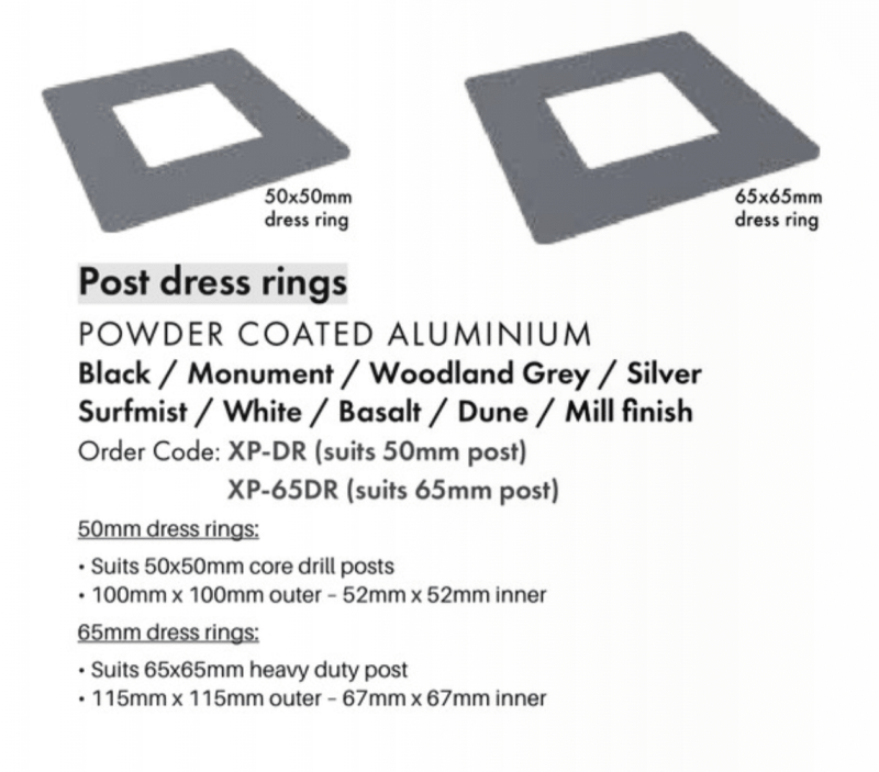 DRESS RING - Suits 50MM Posts - W - Image 2