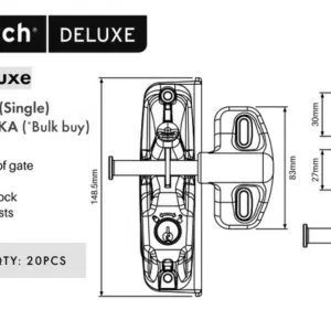 D&D Lokk Latch - Deluxe Lockable - Alike - Image 2