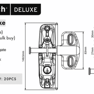 D&D Lokk Latch - Deluxe Lockable - Image 2