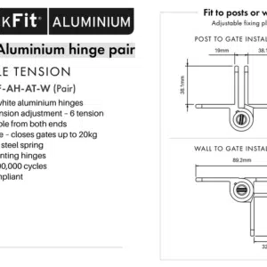 D&D Kwik Fit - ALUMINIUM HINGE - W - Image 2