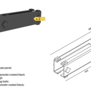 Security Fencing - Sliding Gate Joiner Kit - Image 2