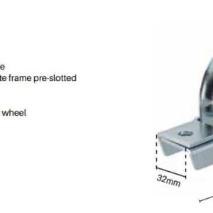 1x Heavy Duty - Sliding Gate Wheel (90mm - Double Bearing) - Image 2