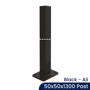 PoolSafe - 50x50mm x 1300mm - Aluminium -  Base Plated - B