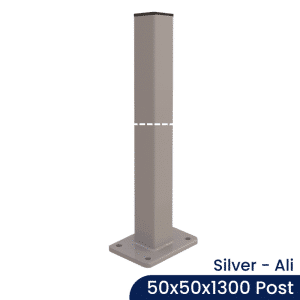 PoolSafe - 50x50mm x 1300mm - Aluminium -  Base Plated - S