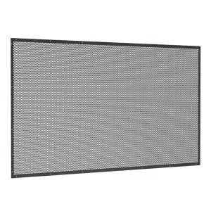 Perforated Fence Panels - DIY KIT with Frame - 2000mmW x 1200mmH - Black