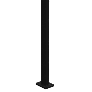 PoolSafe BARR Post - 50x25mm x 1280mm - Aluminium - Base Plated - B