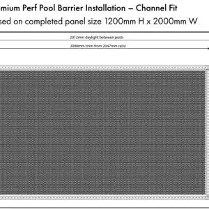 Perforated Panel - DIY Kit -  PALM MOTIF - 2000mmW x 1200mmH - MONUMENT - Image 2