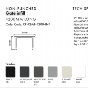 XPS - SIDE FRAME INFILL - CTS 1000mm - SM - Image 3