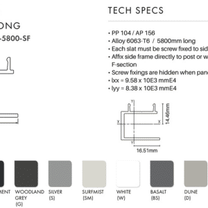 CTS - QS - SIDE FRAME - 1000mm - BS - Image 2