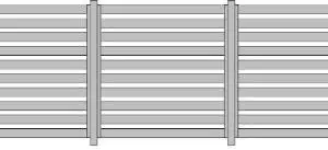 Custom Slat Fence in Kwila - Ali