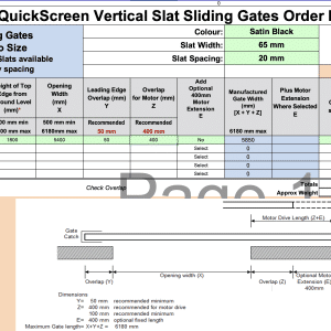 Custom Vertical Sliding Gate - 1800mmH x 5400mmW - Josh H - Image 2
