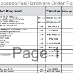 Custom Sliding Gate – 1300 – Matt - Image 3