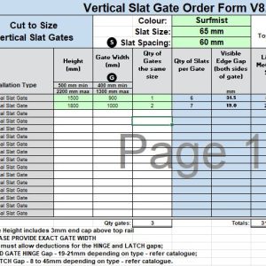 Custom Vertical Slat Gate - Gary - SM - Image 2