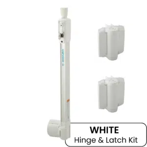 D&D Magna Latch & Hinge Kit | White