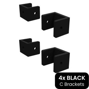 BARR Brackets | C Type Black 4Pack