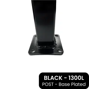 PoolSafe Post Black 1300L - Base Plated