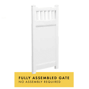 COMBINATION: Gate Panel - Privacy + Topper - 1000W x 1800H - Image 2