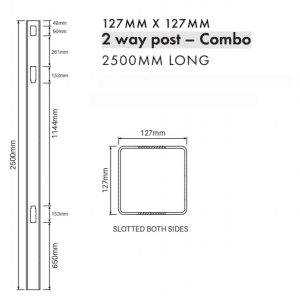 COMBINATION: 2 Way Post - 2500H - Image 2
