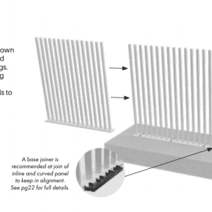 PIK Panel Curved - 1000Wx1280H - White - Image 3