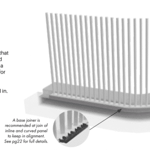 PIK Panel Curved - 1000Wx1280H - White - Image 2