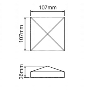SEMI PRIVACY - Slimline Post Cap - Image 2