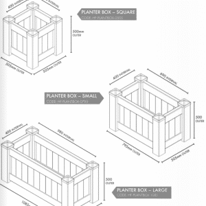 PLANTER BOX - 795mmL x 505mmD x 500mmH - Image 3