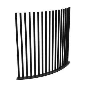 PIK Panel Curved - 1000Wx1280H - Black