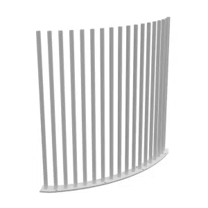 PIK Panel Curved - 1000Wx1280H - White